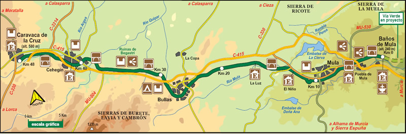 mapa de la ruta